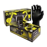 Black mamba boite de 100 gants jetables nitrile noir - blm0500 - noir - 9 (l)