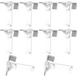Ccykxa 10 pcs support de serrage long pour klemmfix store double, fixation store sans percage fenetre, ...