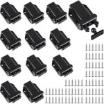 Ccykxa - 12 pcs loquets � lib�ration tactile pour placard, loquet de porte pour placard avec vis pour ...
