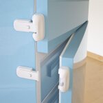 Ccykxa lot de 2 verrous de s�curit� pour r�frig�rateur / cong�lateur, verrou de s�curit� enfant, verrou ...