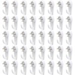 Ccykxa 40 pcs crochet mural, crochets muraux pour cadre photo, kit de suspension de tableaux, non - trace ...