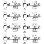 Ccykxa - lot de 8 charni�res d'armoire de cuisine, de chambre � coucher, de salle � manger, de chambre ...