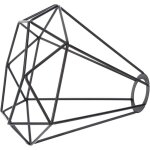 Ccykxa abat - jour en m�tal, abat jour m�tallique en forme de cage, couvre - luminaire sans rebord, remplaceme ...