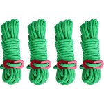 Ccykxa corde de tente r�fl�chissant, 4 pi�ces corde nylon diam�tre corde camping avec ajusteur en aluminium, ...