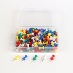 Ccykxa �pingles � dessin, lot de 100 punaises r�utilisables avec bo�te de rangement en plastique solide, ...