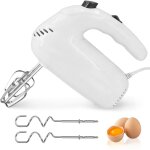 Ccykxa fouet electrique 200w, batteur electrique 5 vitesses, batteur mixeur avec 4 fouets, batteurs � ...