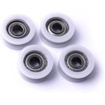 Ccykxa roulettes rainur�es en nylon, pour poteaux d'angle de portail coulissant, tiroirs, 23, 9 x 5, ...