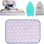 Ccykxa tapis de repassage table de repassage portable accessoires cousu couverture portable pour lavage ...