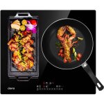 Ciarra - cd3bfbih plaque induction 6500w 3 foyers flexizone boosters scurit enfants 9 niveaux minuteur ...