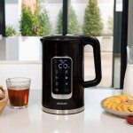 Cecotec - bouilloire �lectrique thermosense 500 touch. 1, 7 l, �cran tactile, 2200w, int�rieur en acier ...