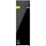 Cecotec combi fridge bolero coolmarket combi 250 black glass d. compressor inverter plus, black glass ...