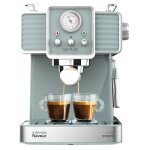 Machine  espresso et  cappuccino, with 20 bar, manomtre et mousseur rglable.