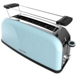 Cecotec - vertical toaster 1 slot long toastin' time 850 blue long. 850 w, 2 tranches de pain, fente ...