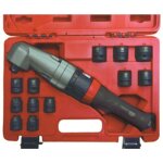 Cedrey - coffret cle a chocs 1 / 2'' a renvoi d'angle + 12 douilles