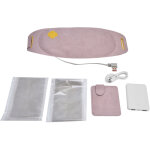 Ceinture chauffante graph�ne pour femme, r�glage 3 temp�ratures, recharge usb, couleur violet, thermoth�rapie ...