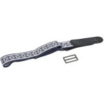 Ceinture �lastique confortable pour femmes et hommes, sans boucle, 2 couleurs - bande bleue imprim�e