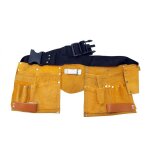 Ceinture porte outils en cuir 11 poches