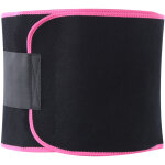 Ceinture de sport amincissante ajustable pour le soutien du ventre et la taille - 23x117cm rose