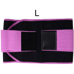 Ceinture de sudation pour abdomen avec support lombaire, �lastique et ajustable (taille l 23x117cm)