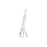 Centaure - echelle 2 plans de longueur 6. 60m - pieds stabilisateurs repliables - 2x14 barreaux - 610414 ...