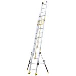 Centaure - echelle 2 plans de longueur 8. 00m - pieds stabilisateurs repliables - 2x16 barreaux - 610416 ...