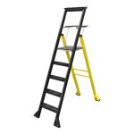 Centaure - escabeau aluminium  marches caillebotis mister t 6 marches