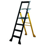 Centaure - escabeau aluminium � marches caillebotis mister t 4 marches