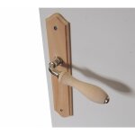Centrale brico - 2 poignées de porte bois sans trou, bois entraxe 195 mm Centrale brico - 2 poignées de porte bois sans trou, bois entraxe 195 mm