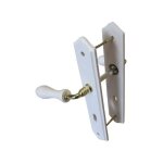 Centrale brico - 2 poignées de porte bois trou de clé, bois entraxe 195 mm Centrale brico - 2 poignées de porte bois trou de clé, bois entraxe 195 mm