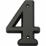 Centrale brico chiffre 4 en zamak mat h. 8 x l. 4. 5 cm