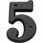Chiffre 5 en zamak mat h. 8 x l. 4. 5 cm - centrale brico