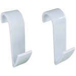 Centrale brico - crochets blancs pour s�che - serviette � tubes ronds