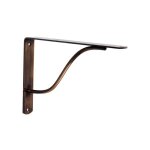 Centrale brico - equerre curva acier cuivr� marron, h. 17 x p. 24 cm