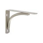 Centrale brico - equerre dino acier nickel� gris, h. 8. 5 x p. 12 cm