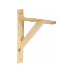 Equerre solo bois brut naturel, h. 23 x p. 28 cm - centrale brico