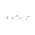 Rampe 4 spots, fer blanc basic - centrale brico