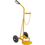 Certeo - eurokraft basic, chariot porte - bouteilles en acier, pour 1 Certeo - eurokraft basic, chariot porte - bouteilles en acier, pour 1