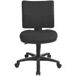 Certeo - topstar, chaise pivotante standard, contact permanent, noir, Certeo - topstar, chaise pivotante standard, contact permanent, noir,