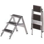 Certeo - wak, escabeau pliant en alu, marches en alu revtues de pvc,