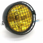 Cg125 phare r�tro modifi� gn125 r�tro coque noire phare rond accessoires de moto