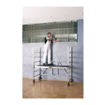 Chafaudage mobile zifa p2 l. de travail 750 x l. 1800 mm aluminium hauteur de l'chafaudage 1830 mm 2 ...