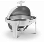 Chafing dish rond 5, 8 litres acier inoxydable