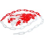 Chane de barrage rouge - blanc matire plastique 5 m bgs diy 80809
