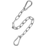 Chaine inox, cha�ne de chaise suspendue, 1mx3mm chainette inox avec 2 mousquetons pour chaise suspendue, ...