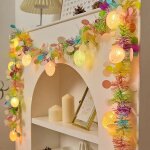 Cha�ne lumineuse ?ufs de p�ques 2m - 10lampes ? guirlande d�corative led pour f�te, table et jardin, ...