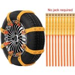 Cha�nes � neige universelles 10 pi�ces cha�nes antid�rapantes de voiture �paisseur 8mm cha�nes de pneu ...