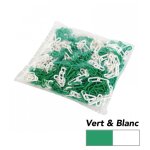 Signaletique. biz france - cha�ne plastique de d�limitation et signalisation. - vert et blanc -