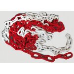 Capaldo - chane en plastique de signalisation rouge et blanche mt. 25 maille d. 8 - hall
