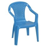 Chaise enfant bleue - parfaite pour le jardin et le balcon