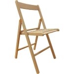 Chaise pliante en bois peint avec 7 lattes de couleur naturelle joints me'talliques pour jardins pique ... Chaise pliante en bois peint avec 7 lattes de couleur naturelle joints me'talliques pour jardins pique ...